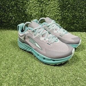 Altra Timp 4 Grey Teal Athletic Trail Running Sneakers Womens Size 6